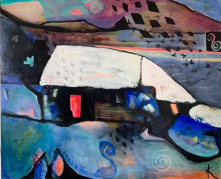“The magic farm” – maleri af Helle Kjems