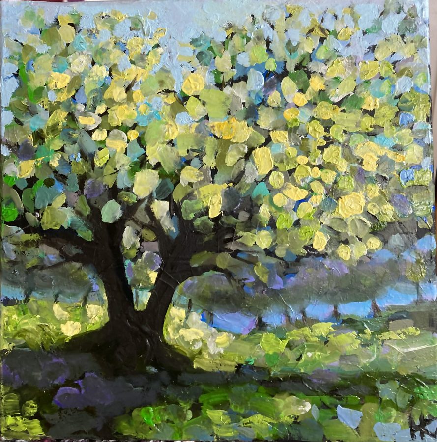 Untitled – maleri af Helle Kjems