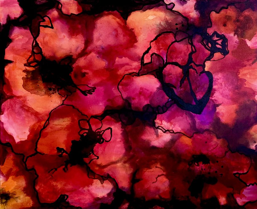 “A matter of the heart” – maleri af Helle Kjems