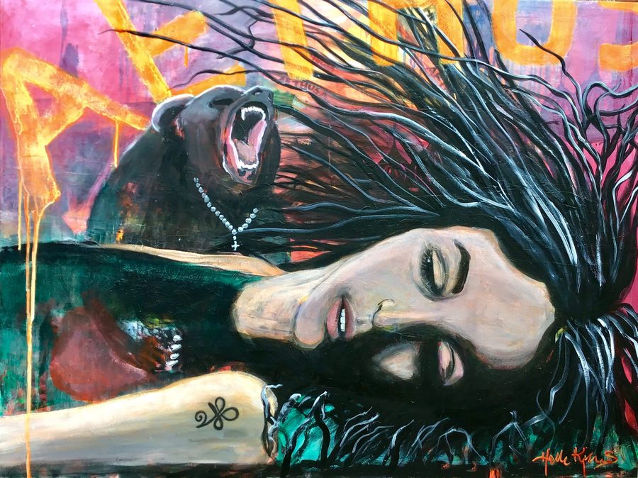 "Disturbing Dreams" – maleri af Helle Kjems