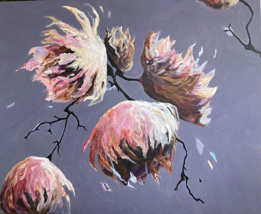 “All we have is now” – maleri af Helle Kjems