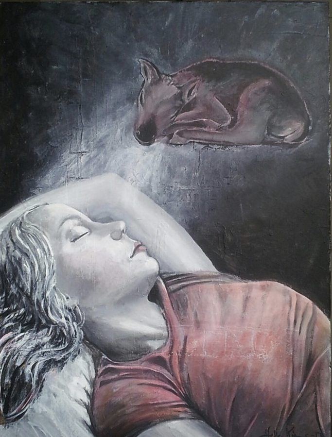 "The dream" – maleri af Helle Kjems