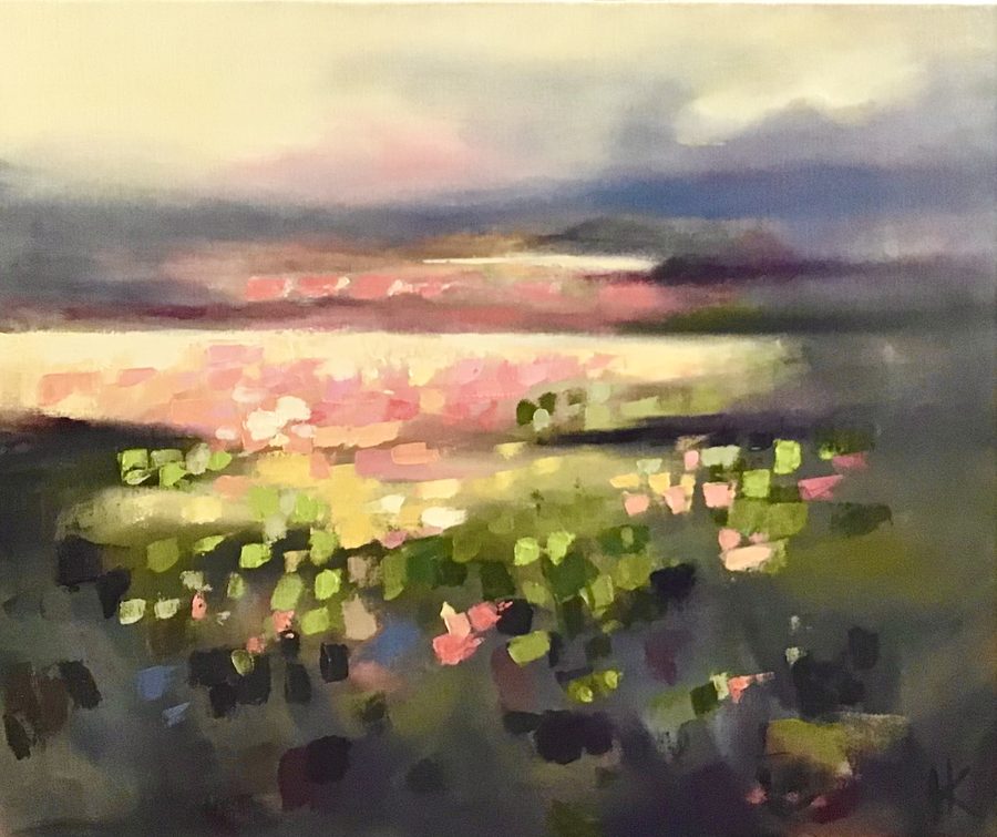 “Lakeview – maleri af Helle Kjems