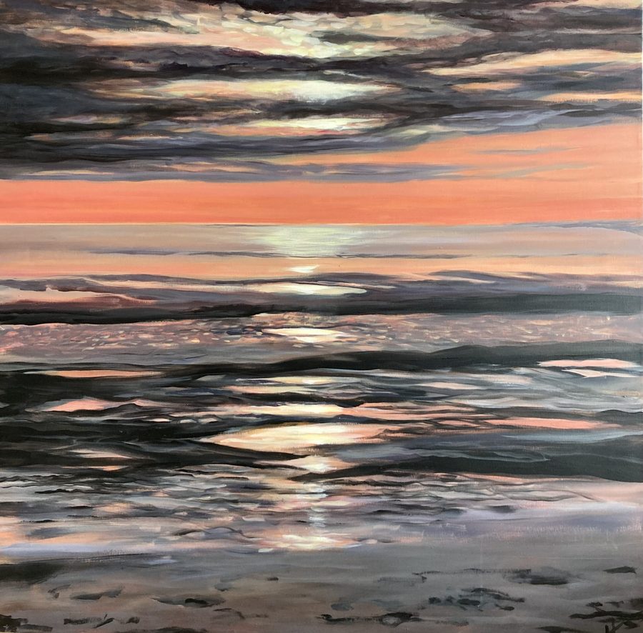 “Largo” – maleri af Helle Kjems