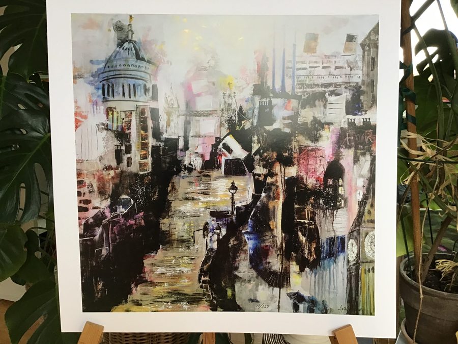 “London” – maleri af Helle Kjems