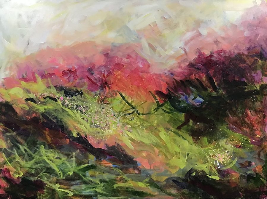 "Lush" – maleri af Helle Kjems