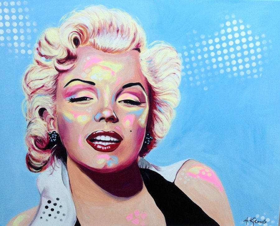 "Marilyn" – maleri af Helle Kjems