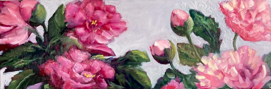 “ Peonies 2 – maleri af Helle Kjems