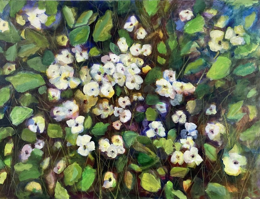 “Primroses” – maleri af Helle Kjems