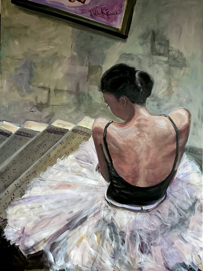 “Resting” – maleri af Helle Kjems