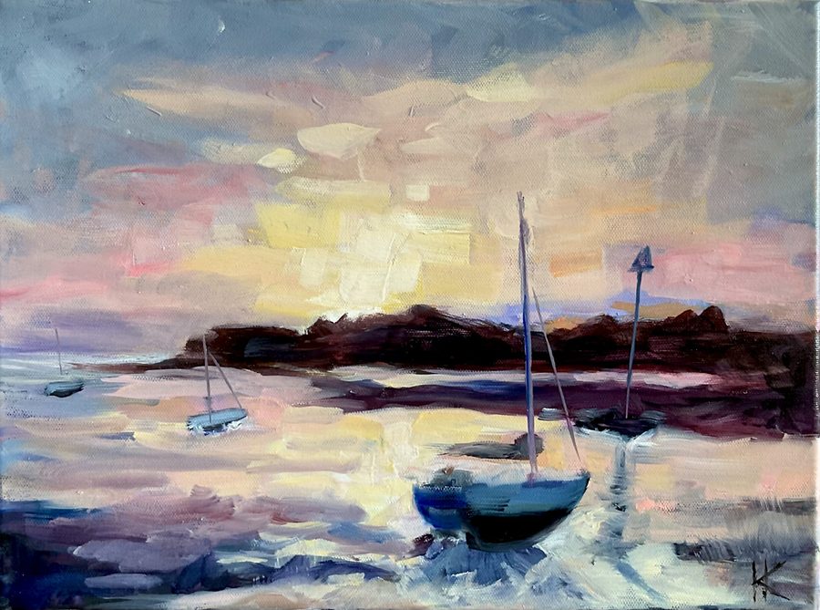 “Sunrise” – maleri af Helle Kjems